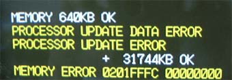 MEMORY ERROR